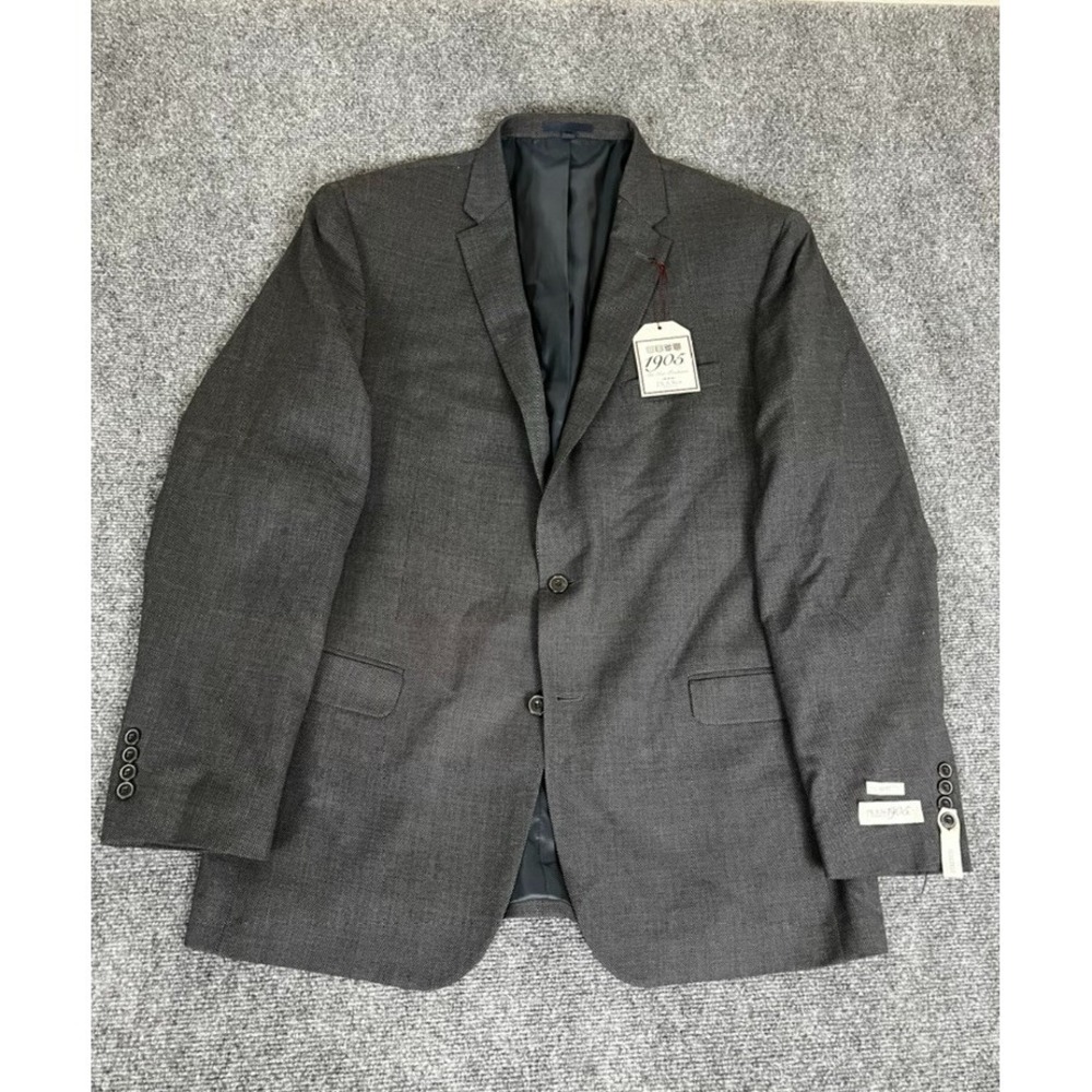 JOS. A. BANK 1905 Blazer Sport Slim Fit Stretch Gray Wool/Lastol Size 46X40 NWT